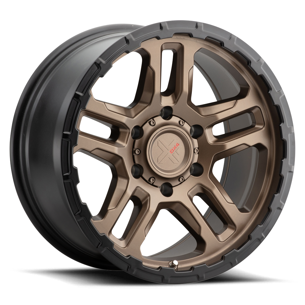 Dx4 Rally Rims Dx4 Alpha Wheels Rims 16x8 6x139.7 Frozen Bronze W/ Black Lip -10mm ...