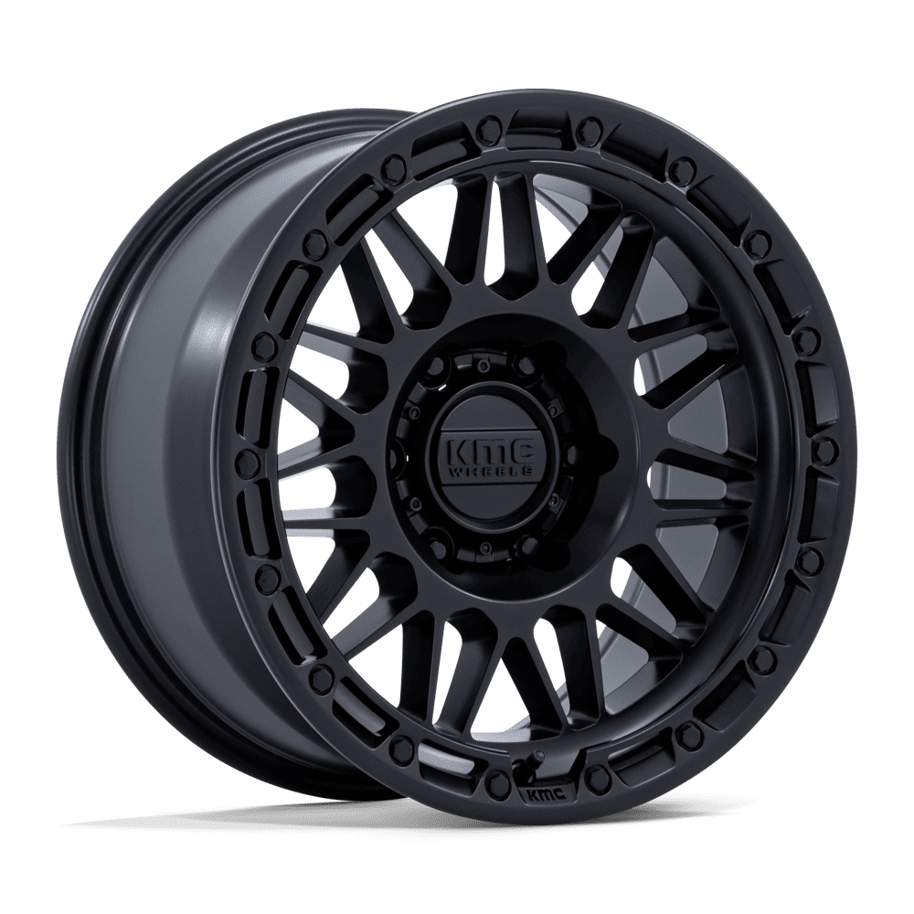 Kmc Km555 Attack Wheels Rims 17x8.5 6x114.3 Matte Black 25mm