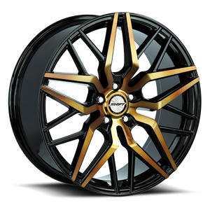 DOORBUSTER PRICING! - Shift H33 Spring Wheel 18x8 5x100 Black Machined w/ Bronze Tint 35mm | H33850035BMBZ