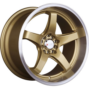 Xxr 555 Wheels Rims 18x10 5x100 5x4.5 (5x114.3) Hyper Gold Machined Lip 25 | 555805471