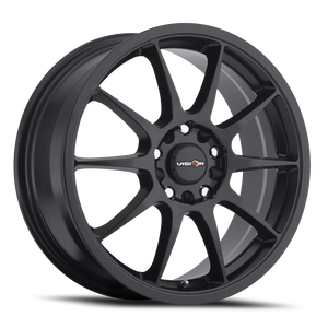 Vision Bane 425 Wheel 16x7 5x105 & 5x115 Matte Black 38mm | 425-6795MB38