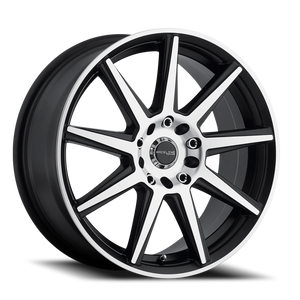 DOORBUSTER PRICING! - Raceline 144M Storm Bmf Wheel 17x7.5 5x105 & 5x115 Black Machined 40mm | 144M-77585+40