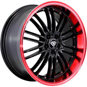 G-Line Alloys W820 Wheels Rims 18x8 5x108 Red Line Black 38 | 820188510838BRL