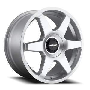 Rotiform R114 Six Wheel 19x8.5 5x108 & 5x112 Gloss Silver 45mm | R1141985F5+45