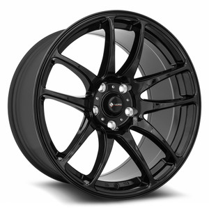 Vors Tr4 Wheels Rims 18x9.5 5x110 Gloss Black 22mm | TR04189551422BK-510