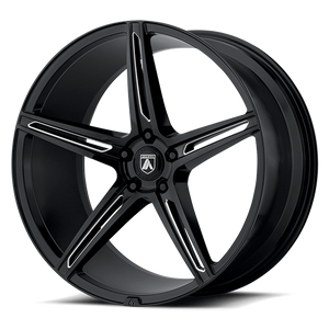 Asanti Abl-22 Alpha 5 Wheel 20x9 5x112 Gloss Black Milled 35mm | ABL22-20905635BK