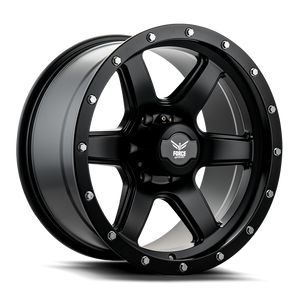 Force Off-Road F18 Wheels Rims 17x9 5x127 (5x5) Matte Black -12 | F181795127-12MATTEBLACK