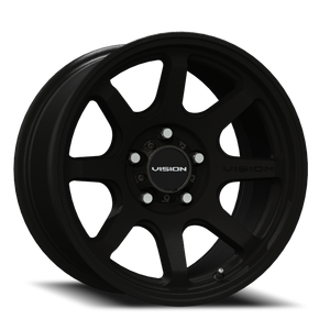 Vision Flow 351 Wheel 17x9 5x127 Satin Black -12mm | 351-7973SB-12