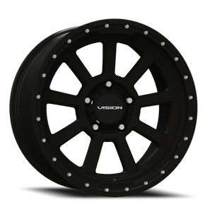 Vision Ojos 350 Wheel 17x9 5x127 Satin Black 12mm | 350-7973SB12