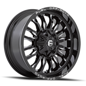 Fuel D795 Arc Wheel 20x10 5x127 & 5x139.7 Gloss Black Milled -18mm | D79520005747