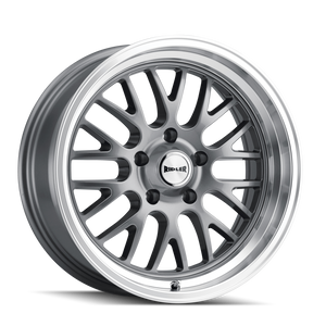 Ridler 607 Wheels Rims 18x8 5x114.3 Gloss Grey Machined 0mm | 607-8865G
