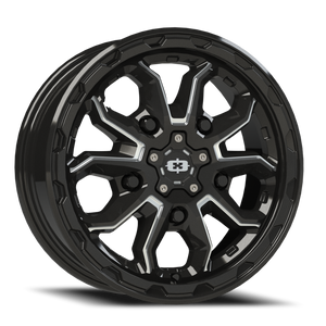 Vision Korupt 410 Wheel 17x7.5 5x160 Gloss Black Milled Spoke 45mm | 410-7775GBMS45