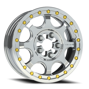 Vision Flow Utv 351 Wheel 15x7 5x114.3 Machined 62mm | 351BL157545ACMFMR64