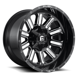 Fuel D620 Hardline Wheel 17x9 5x114.3 & 5x127 Gloss Black Milled -12mm | D62017902645