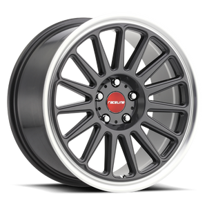 Raceline 315G Grip Wheels Rims 17x9 5x114.3 Gunmetal W/ Machined Lip 40mm | 315G-79012+40