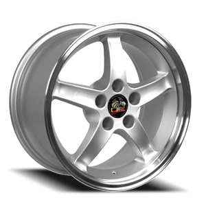 Oe Fr04B Wheel 17x9 5x114.3 Silver With Machined Lip 24mm | FR04B-D17090-5450-24SM