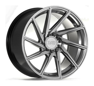 F1R F29 Wheels Rims 18x8.5 5x4.5 (5x114.3) 5x120 Hyper Black 38 | F2918855120HB38