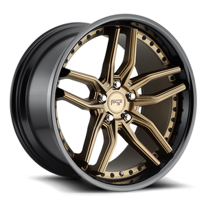 Niche M195 Methos Wheel 19x8.5 5x114.3 Matte Bronze With Black Ring 35mm | M195198565+35