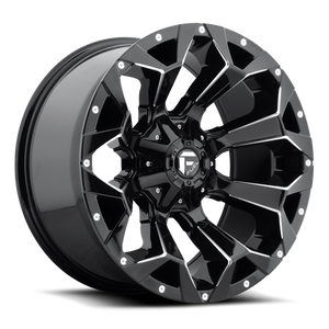 Fuel D576 Assault Wheel 20x10 5x114.3 & 5x127 Gloss Black Milled -18mm | D57620002647