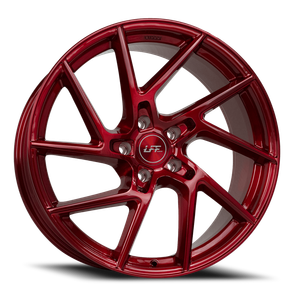 Luxxx Alloys Lff 02-Leon Wheel 20x10.5 5x114.3 Brushed Roja Red 40mm | LFF02201055114+40B-R20