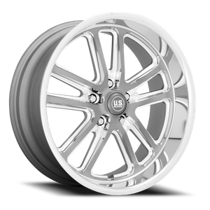 Us Mags U130 Bullet Wheel 20x9.5 5x114.3 Textured Gunmetal With Milled Edges 1mm | U13020956552