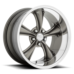 American Racing Vn338 Boss Tt Wheel 20x8.5 5x120.65 Graphite With Diamond Cut Lip 2mm | VN338208534902US