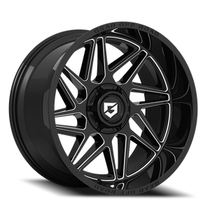 DOORBUSTER PRICING! - Gear Off Road 761Bm Ratio Wheel 18x9 6x135 & 6x139.7 Gloss Black w/ Milled Accents 18mm | 761BM-8906818