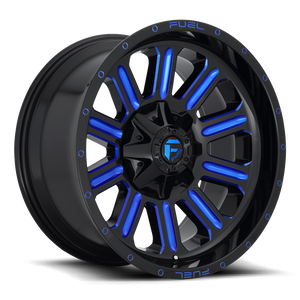 Fuel D646 Hardline Wheel 20x9 6x135 & 6x139.7 Gloss Black Milled With Blue Tint 2mm | D64620909849