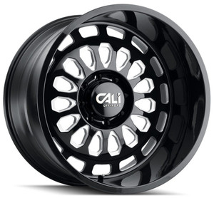 Cali Off-Road Paradox Wheels Rims 20x10 5x127 Gloss Black Milled -25mm | 9113-2173BM