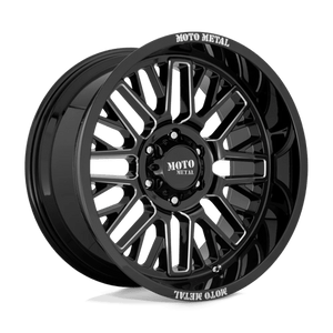 Moto Metal Mo802 Warlock Wheels Rims 20x10 6x135 Black Milled -18 | MO80221063318N