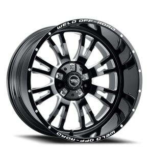 Weld Off-Road Slingblade Wheel 20x10 6x135 & 6x139.7 Gloss Black Milled 13mm | W15800098600