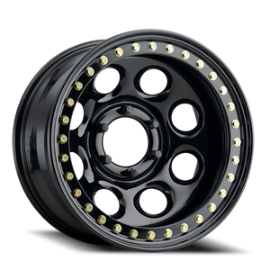 DOORBUSTER PRICING! - Raceline Rt81 Rock 8 Wheel 15x8 6x139.7 Gloss Black -19mm | RT8158060
