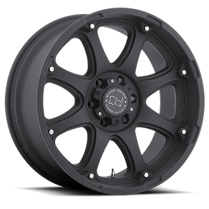 Black Rhino Glamis Wheel 17x9 6x139.7 Matte Black -12mm | 1790GLA-26140M12