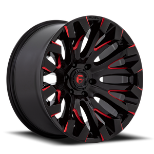 Fuel D829 Quake Wheel 18x9 6x139.7 Gloss Black Milled With Red Tint 1mm | D82918908450