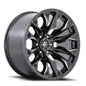 Fuel D803 Flame Wheels Rims 20x9 6x139.7 Gloss Black Milled 20mm