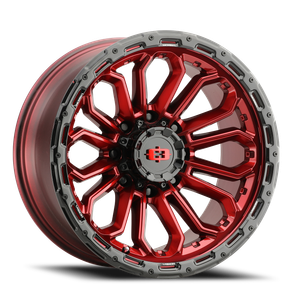 Vision Korupt 405 Wheels Rims 18x9 8x170 Gloss Red With Gloss