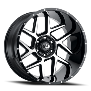 Vision Sliver 360 Wheel 20x12 8x170 Gloss Black Machined Face -51mm | 360-20270GBMF-51