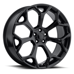 DOORBUSTER PRICING! - Factory Reproductions Fr 71 - Chrysler 300 Replica Wheels Wheel 22x9 5x115 Gloss Black 18mm | 71290181502