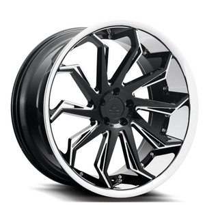 Azad Az1101 Wheels Rims 20x10.5 5x120 Black With Machined Face And