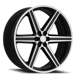 DOORBUSTER PRICING! - Replica 248 Wheel 24x10 5x120 Black Machined 10mm | REP248-24166BM