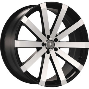 Velocity Vw12 Wheels Rims 24x9.5 5x120 Black Machined 13mm | WVWW012S47O11P012F004C14