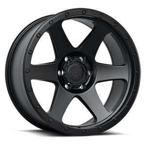 American Outlaw Sidewinder Wheel 17x8.5 5x127 Satin Black 0mm | 131-7873B