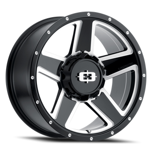 Vision Empire Trailer 390 Wheel 16x6 8x165.1 Gloss Black Milled Spoke 0mm | 390VT6681GBMS0