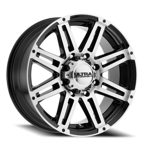 Ultra 226U Machine Wheel 17x8.5 8x165.1 Gloss Black w/ Diamond Cut Face & Clear Coat 12mm | 226-7882U+12