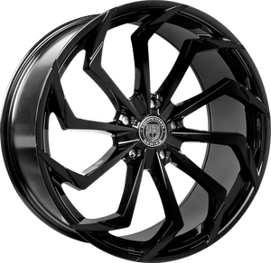 Lexani Static Wheels Rims 20x8.5 Blank Custom Drilled Gloss Black 15mm | 701-2085-00-15FB
