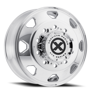 Atx Ao401 Octane Dually Wheel 22.5x8.25 10x285.75 Polished 144mm - MINIMUM PURCHASE OF 4 WHEELS | AO40122510104