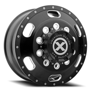 Atx Ao402 Indy Dually Wheel 22.5x8.25 10x285.75 Satin Black Milled 145mm - MINIMUM PURCHASE OF 4 WHEELS | AO40222510901