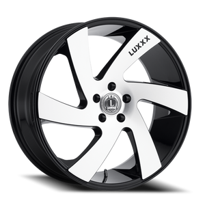 Luxxx Alloys Lux 10 Wheel 20x8.5 5x114.3 Gloss Black Machined Face 38mm | LUX1020855114+38B-A2