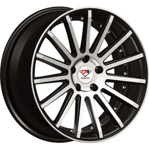 Dcenti Racing 8 Wheels Rims 22x9 5x115 5x120 Black Machined Face Ring 30mm | DW8-22915BM