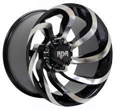 Red Dirt Road RD15 Wheels Rims 20x12 5x127 Black Machined -44mm | WRDW015S34O02P015F004C16